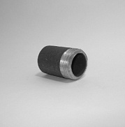Резьба сталь НР 1/2"х15мм резьба/труба (общая длина 35/30мм), под приварку - фото